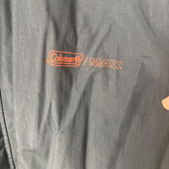 Coleman Max Jacket Mens 2XL Jacket Black Gray Hoodie Outdoor Rain Coat Camp Wind - Picture 2 of 9